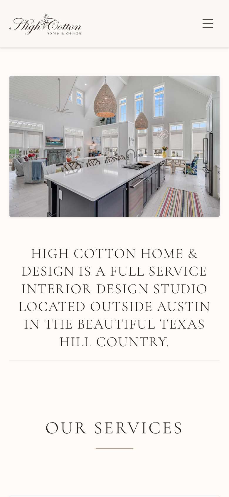High Cotton Home & Design Mobile Web Preview